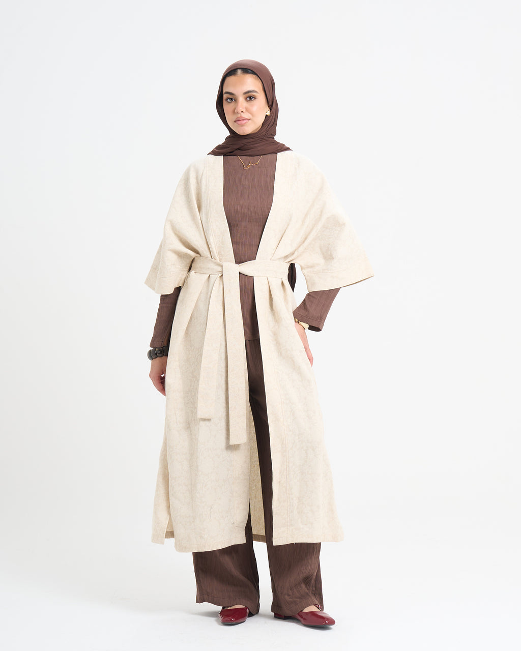 The Soft Sand Kaftan - Beige