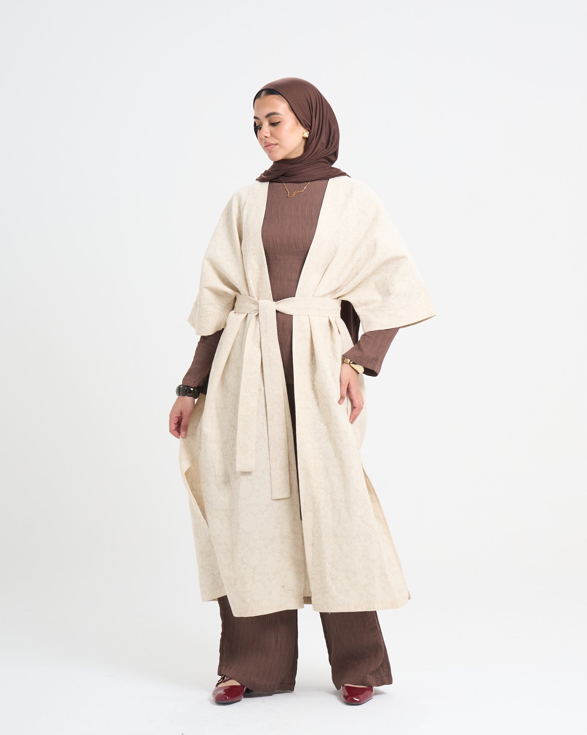 The Soft Sand Kaftan - Beige