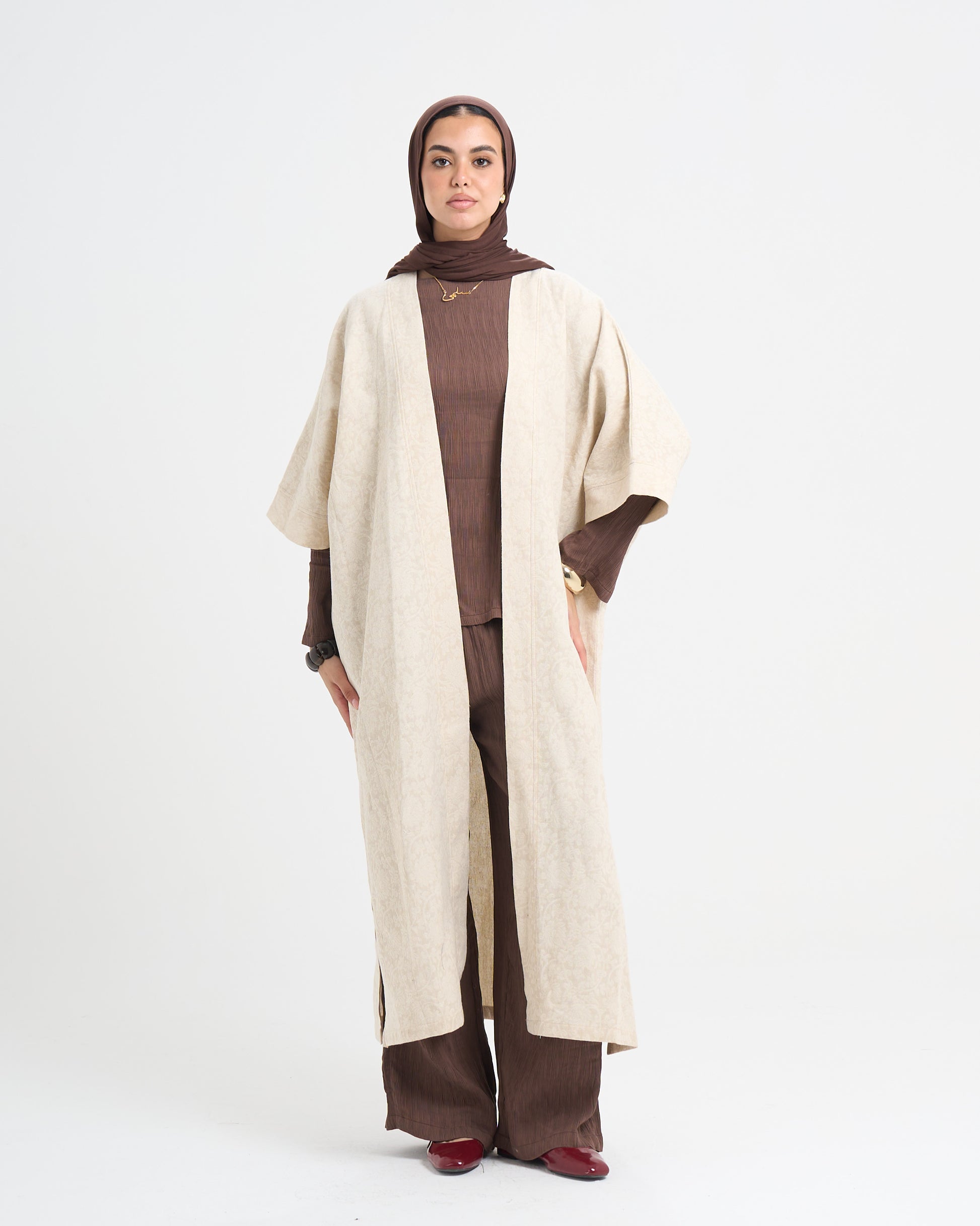 The Soft Sand Kaftan - Beige