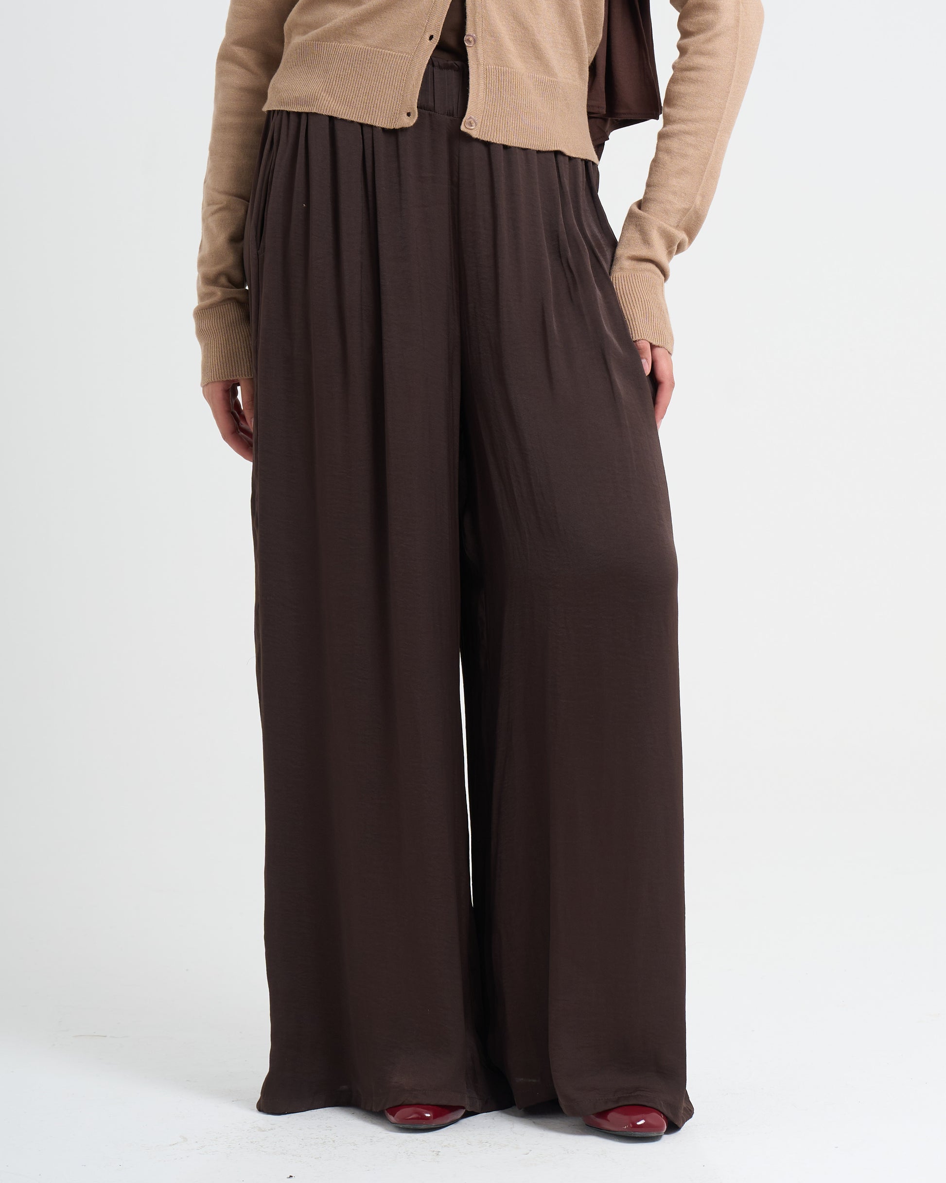 The Satin Pants - Brown