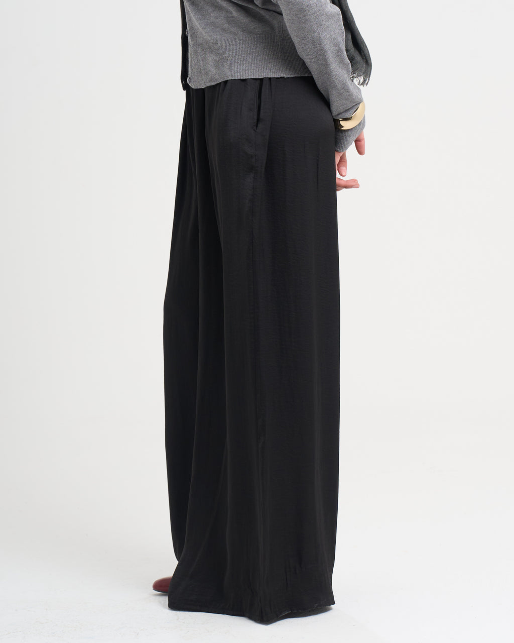 The Satin Pants - Black