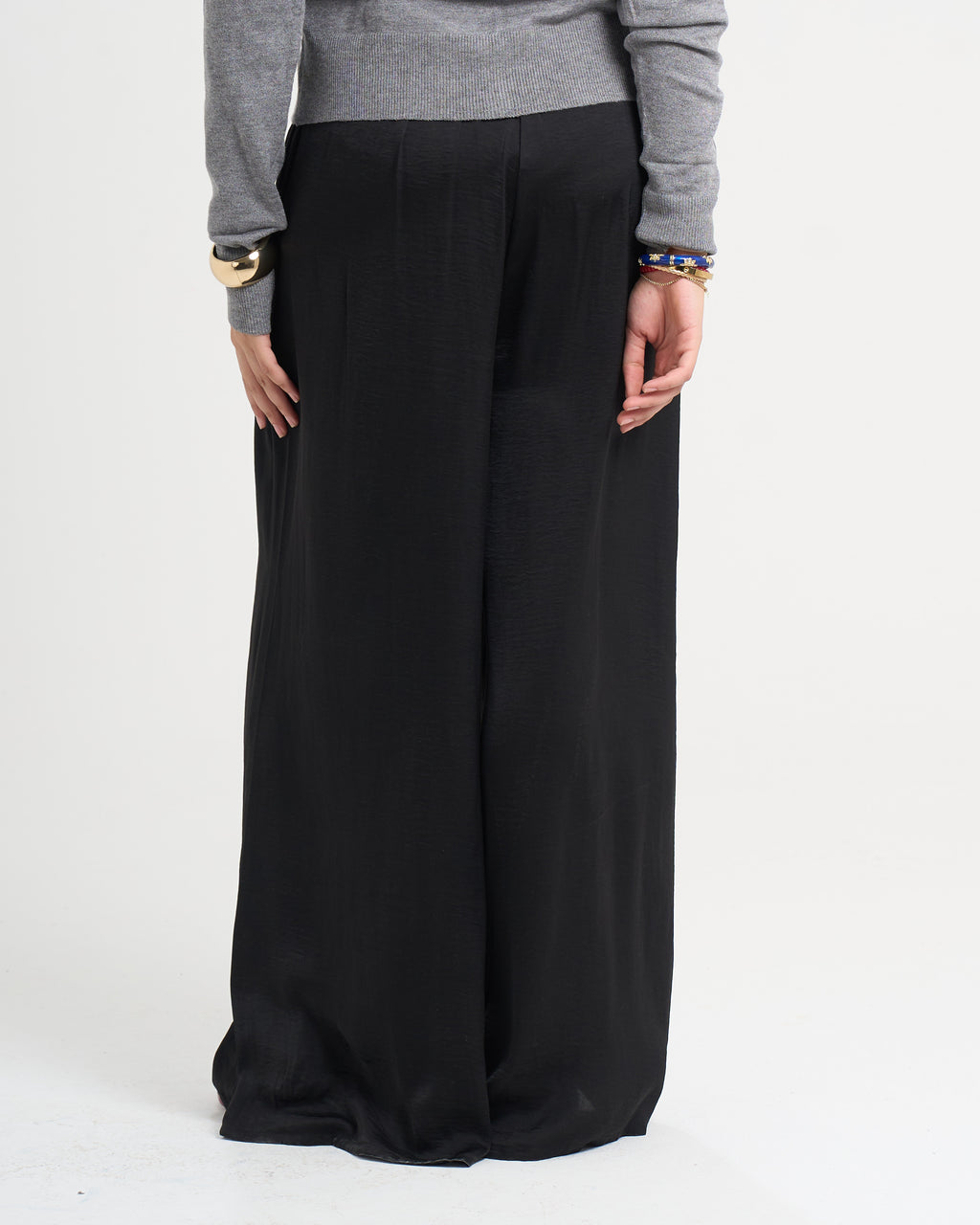 The Satin Pants - Black