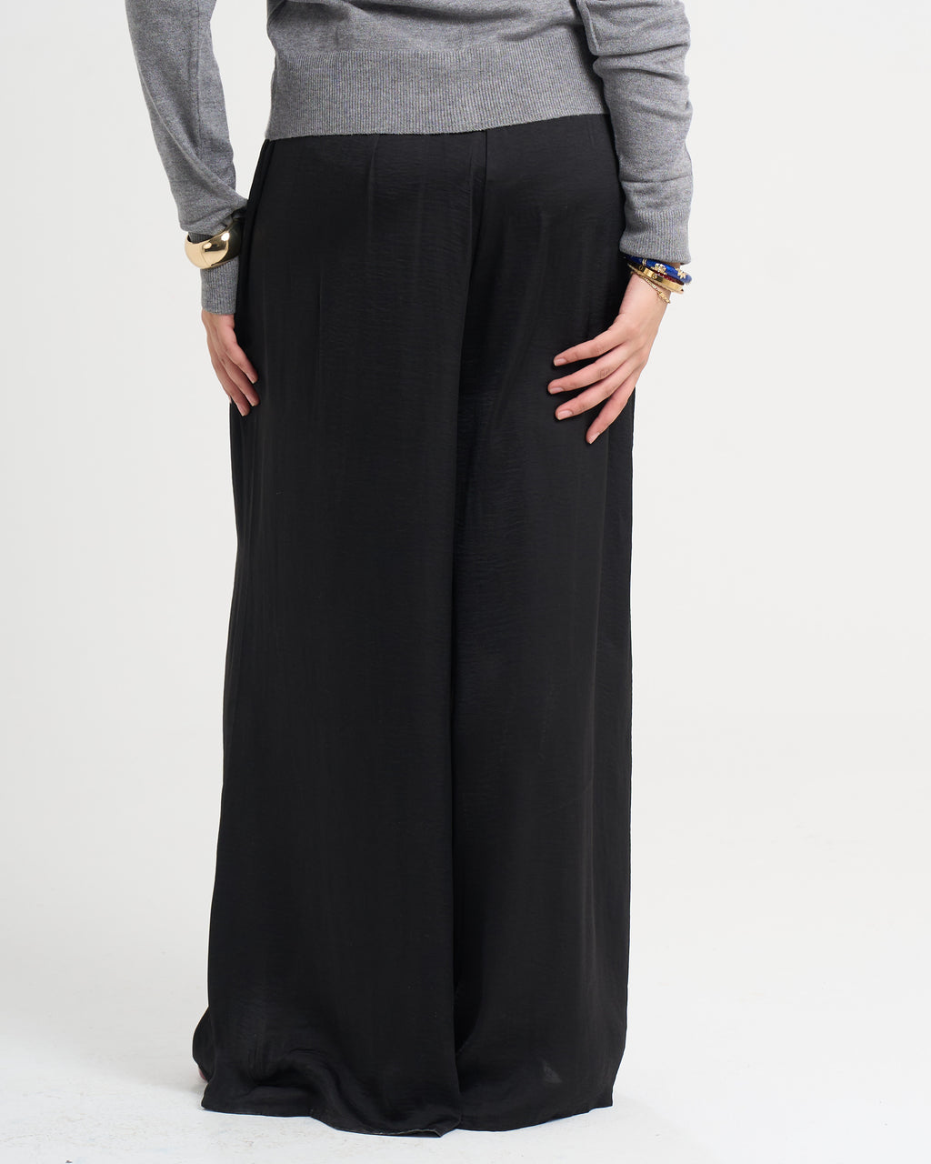 The Satin Pants - Black