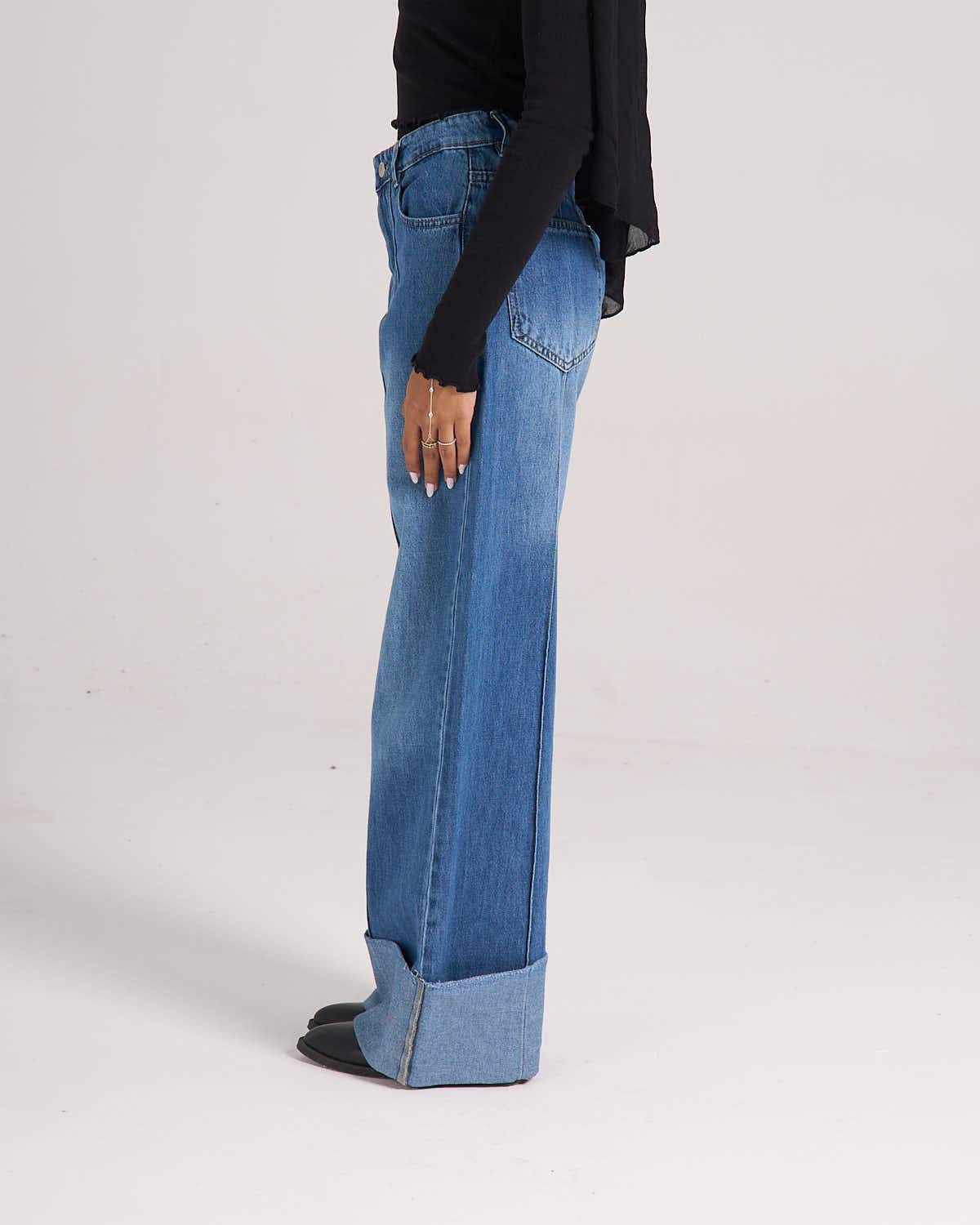 The Fold Denim - Mid Blue