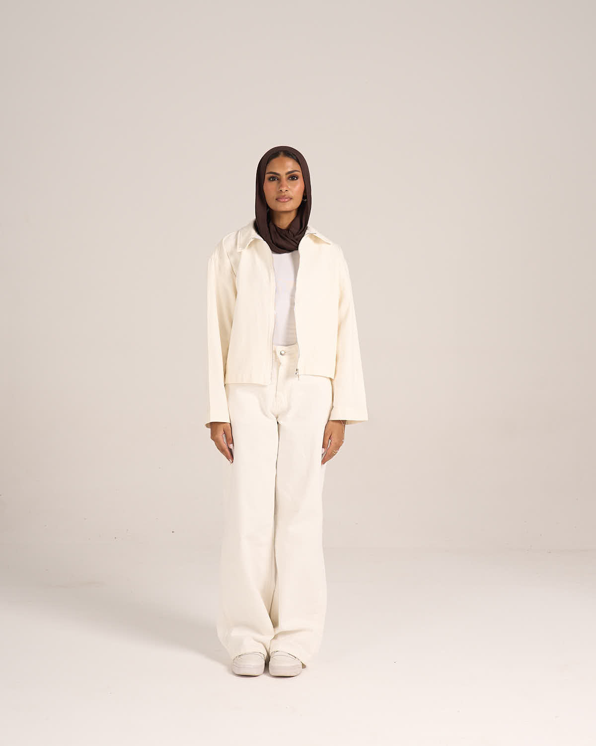 ⁠Gabardine Pants - White