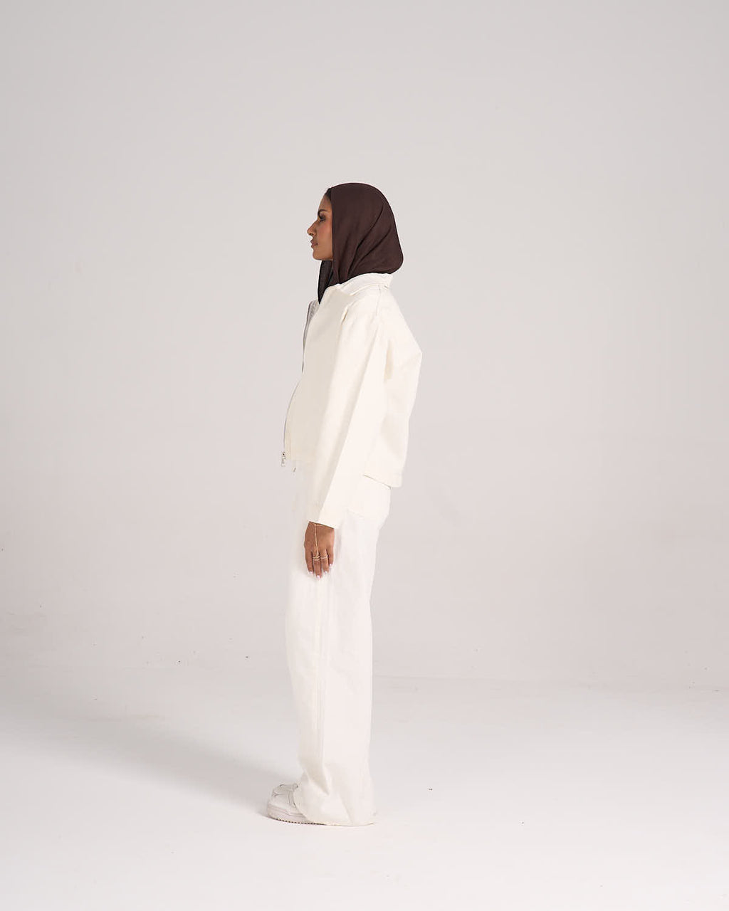⁠Gabardine Pants - White