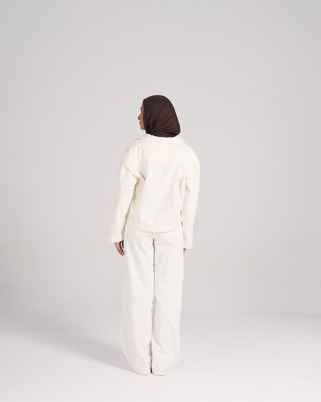 ⁠Gabardine Pants - White