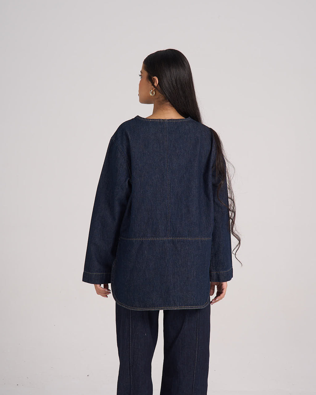 Denim Blouse - Raw Denim