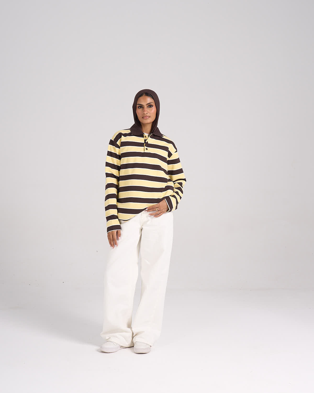 The Chill Polo - Butter Yellow With Brown