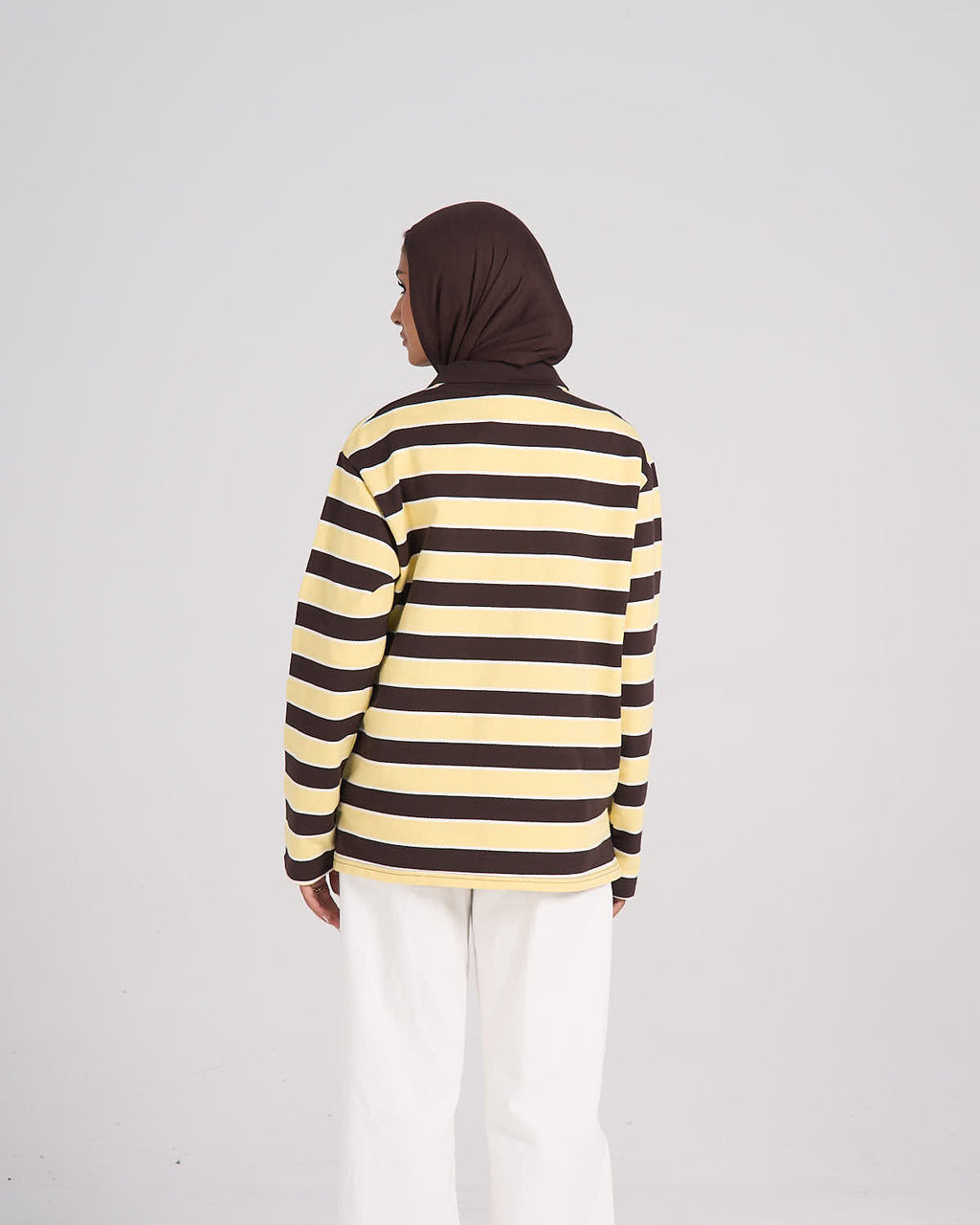 The Chill Polo - Butter Yellow With Brown
