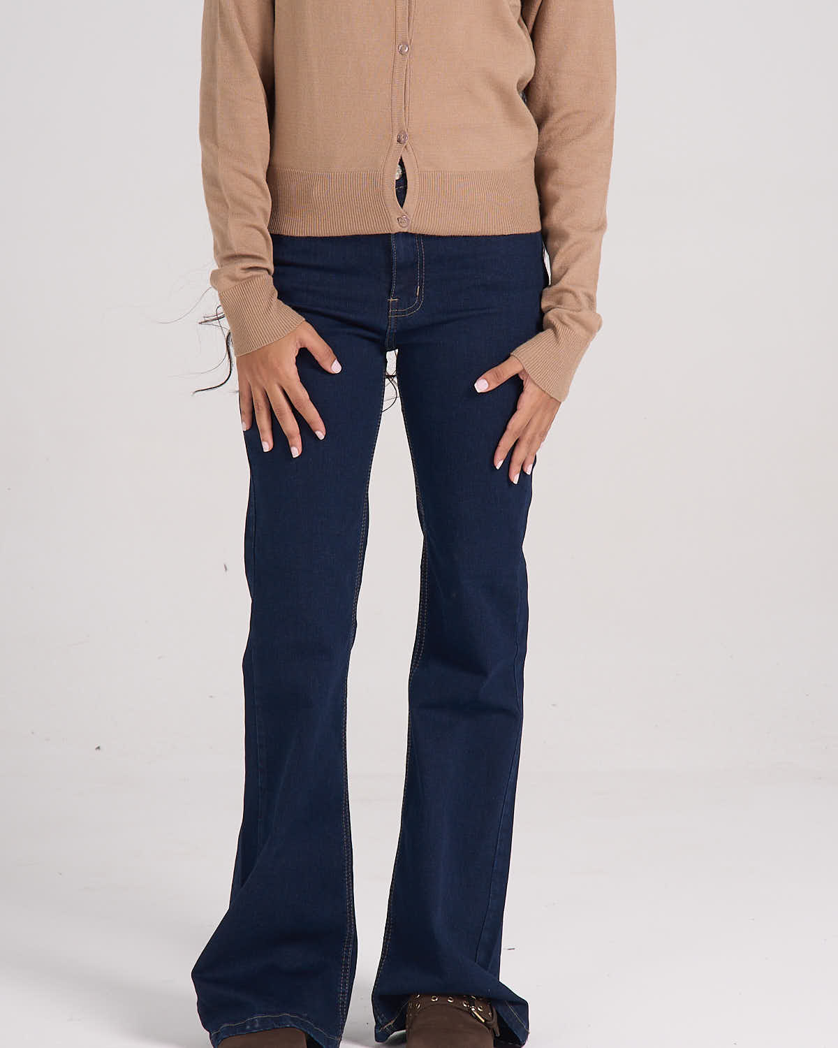 ⁠Flare Denim - Raw Denim