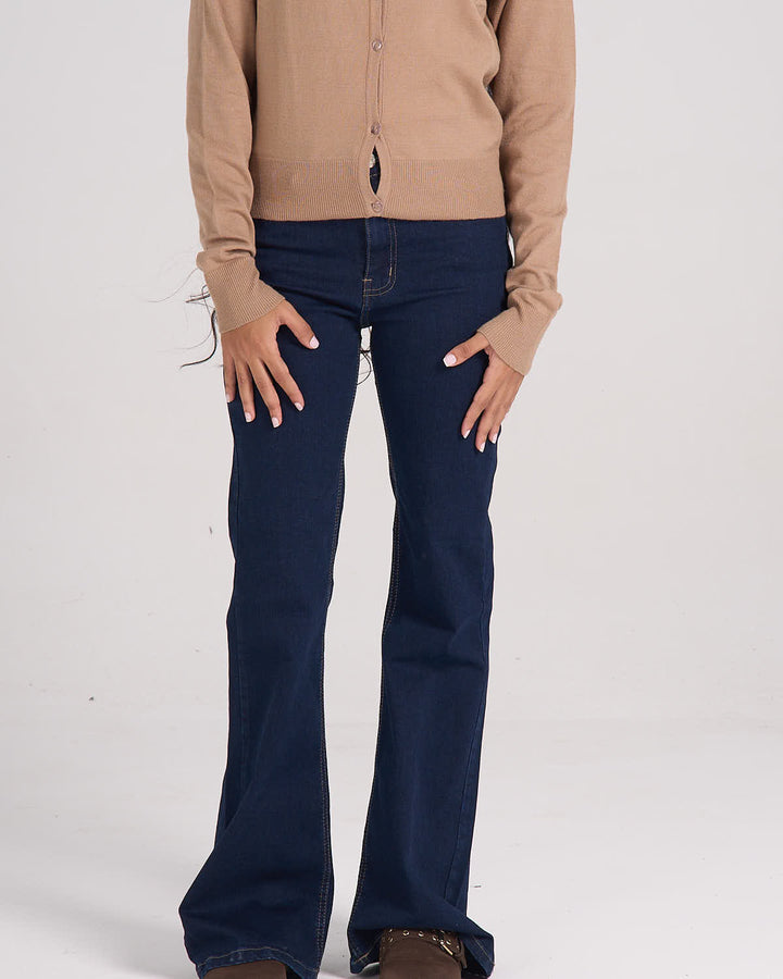 ⁠Flare Denim - Raw Denim