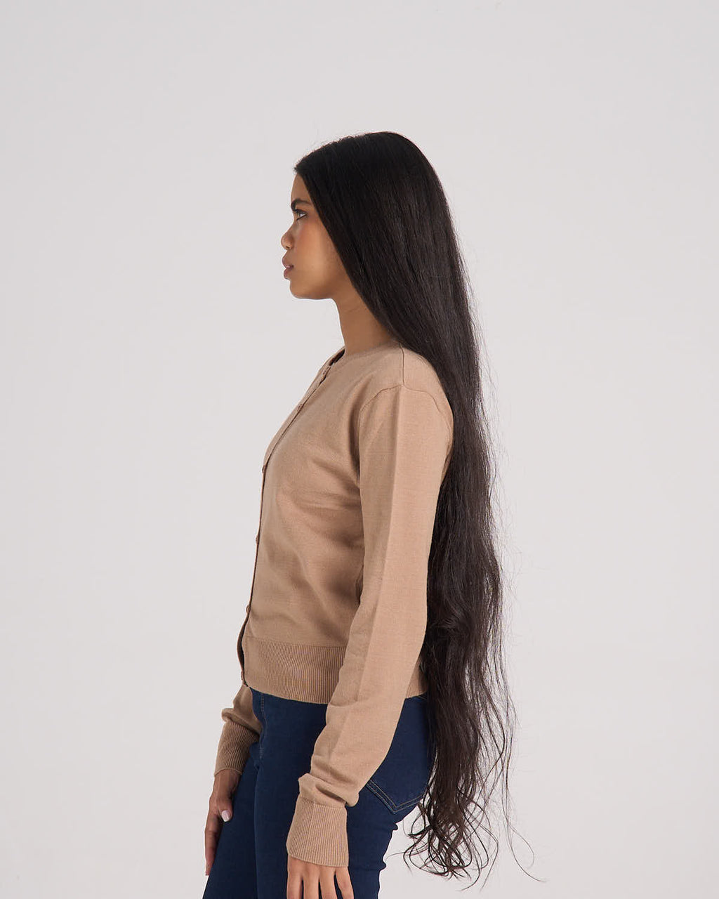 Knitted Cardigan - Camel