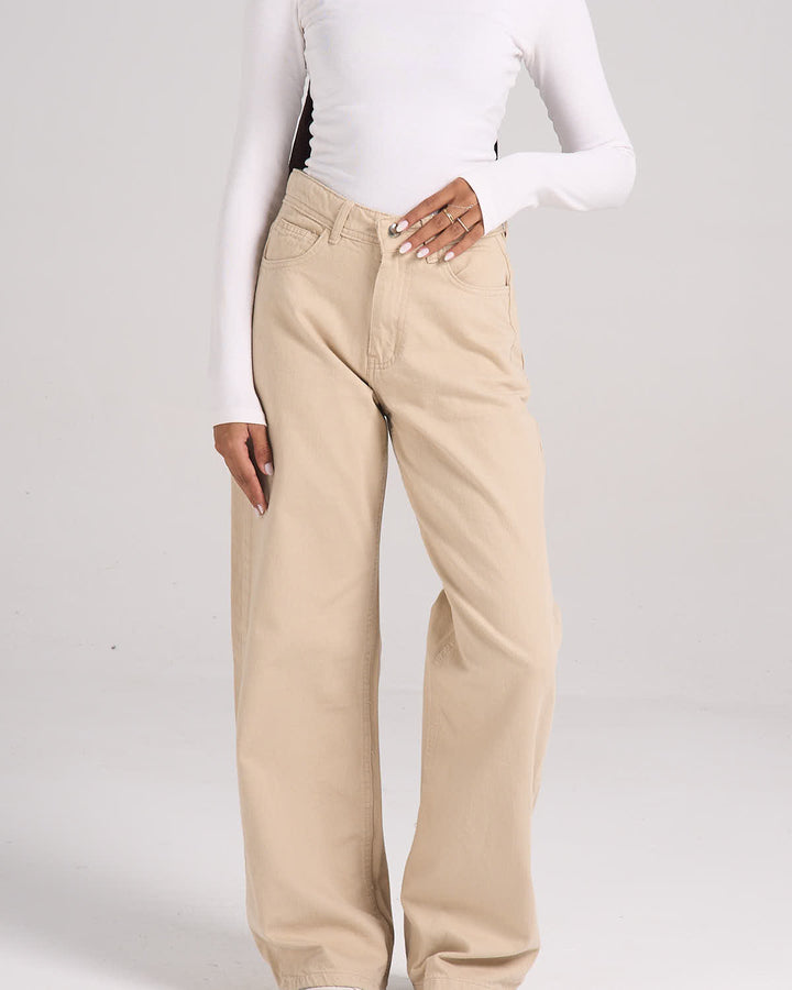 ⁠Gabardine Pants - Beige