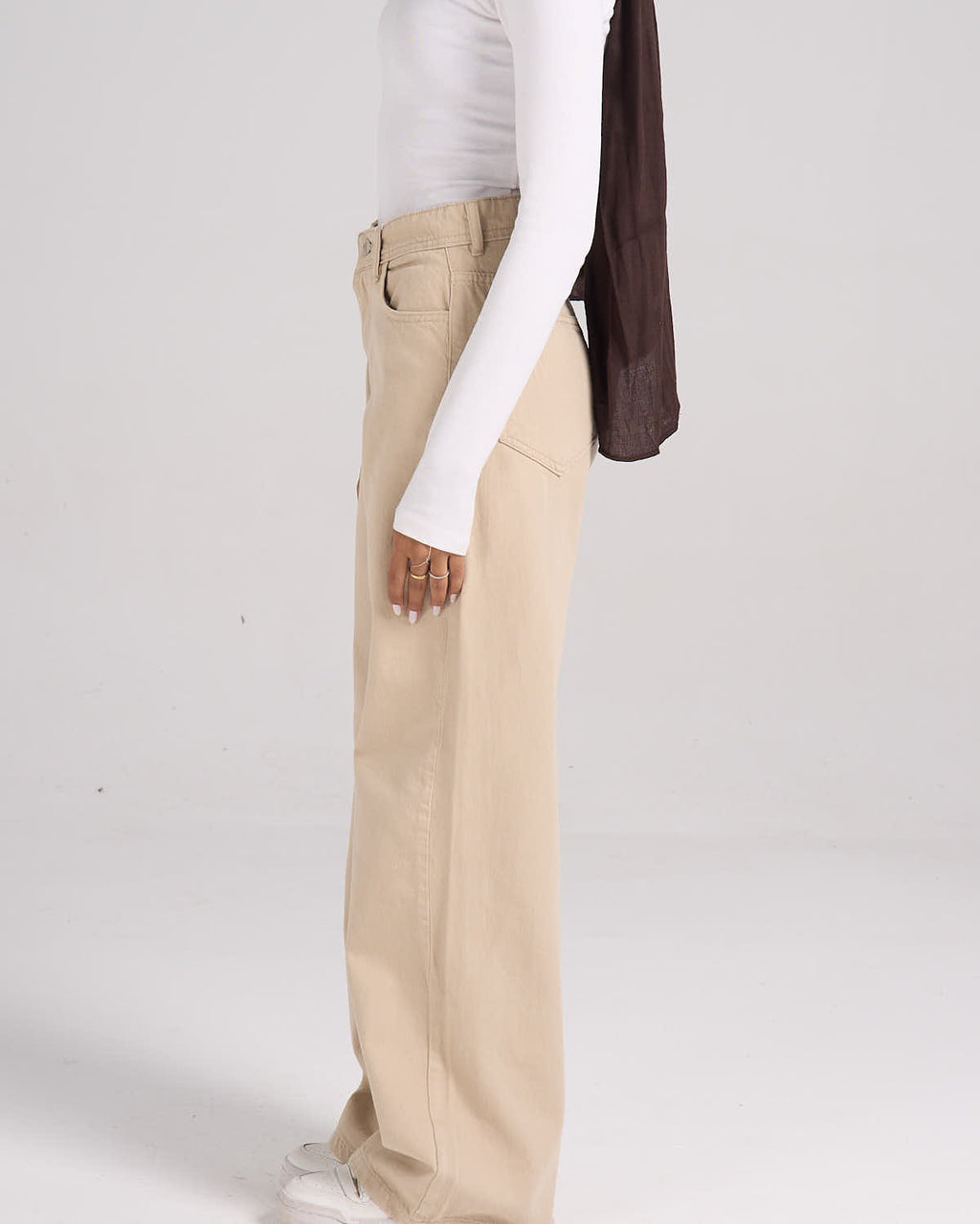 ⁠Gabardine Pants - Beige