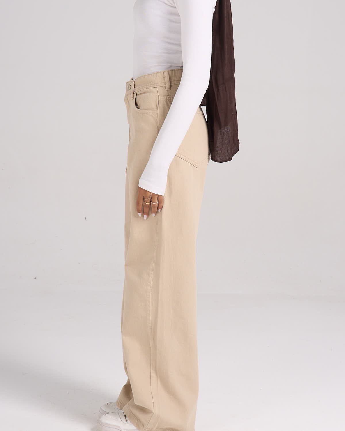 ⁠Gabardine Pants - Beige