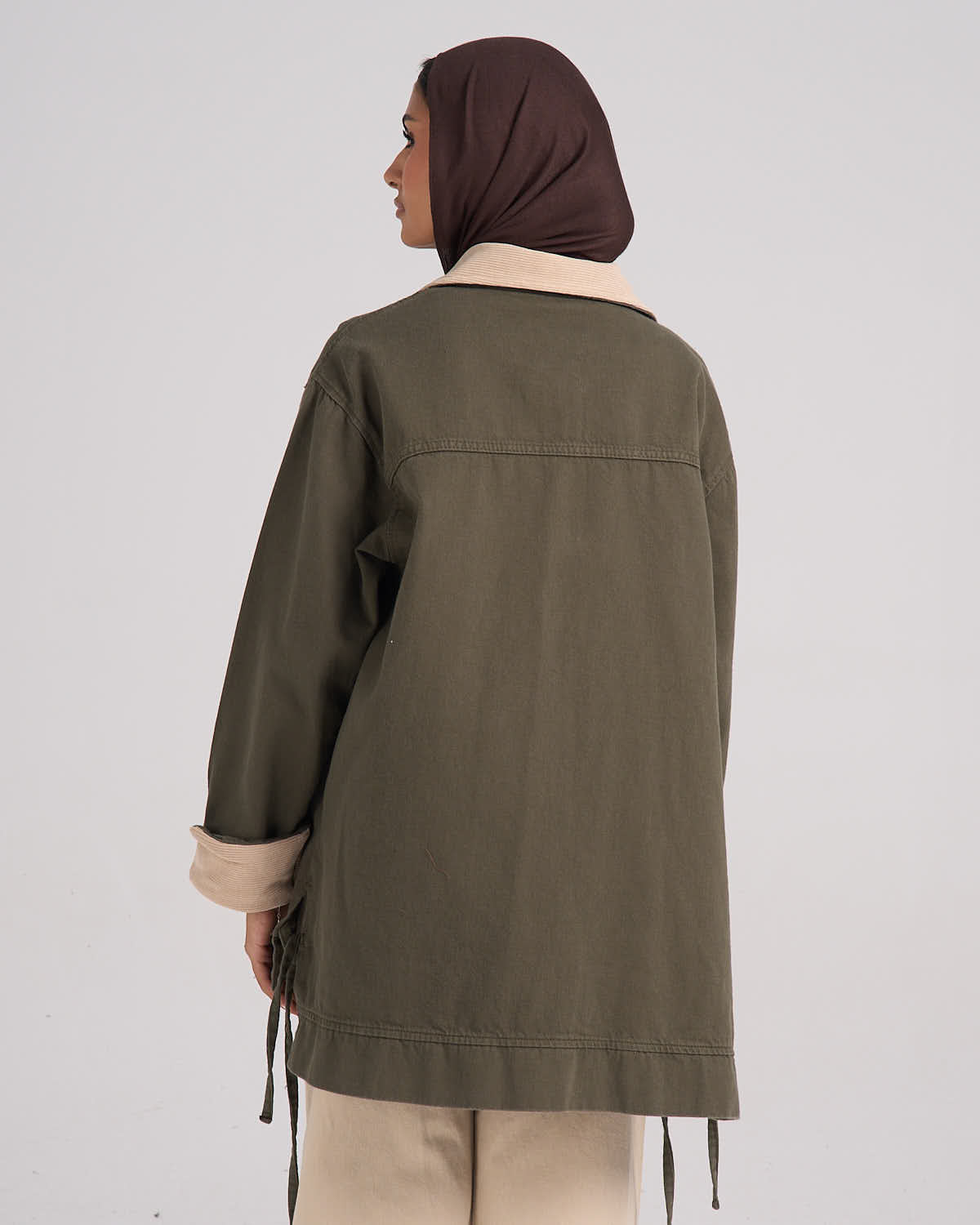 ⁠The Cord Collar - Olive