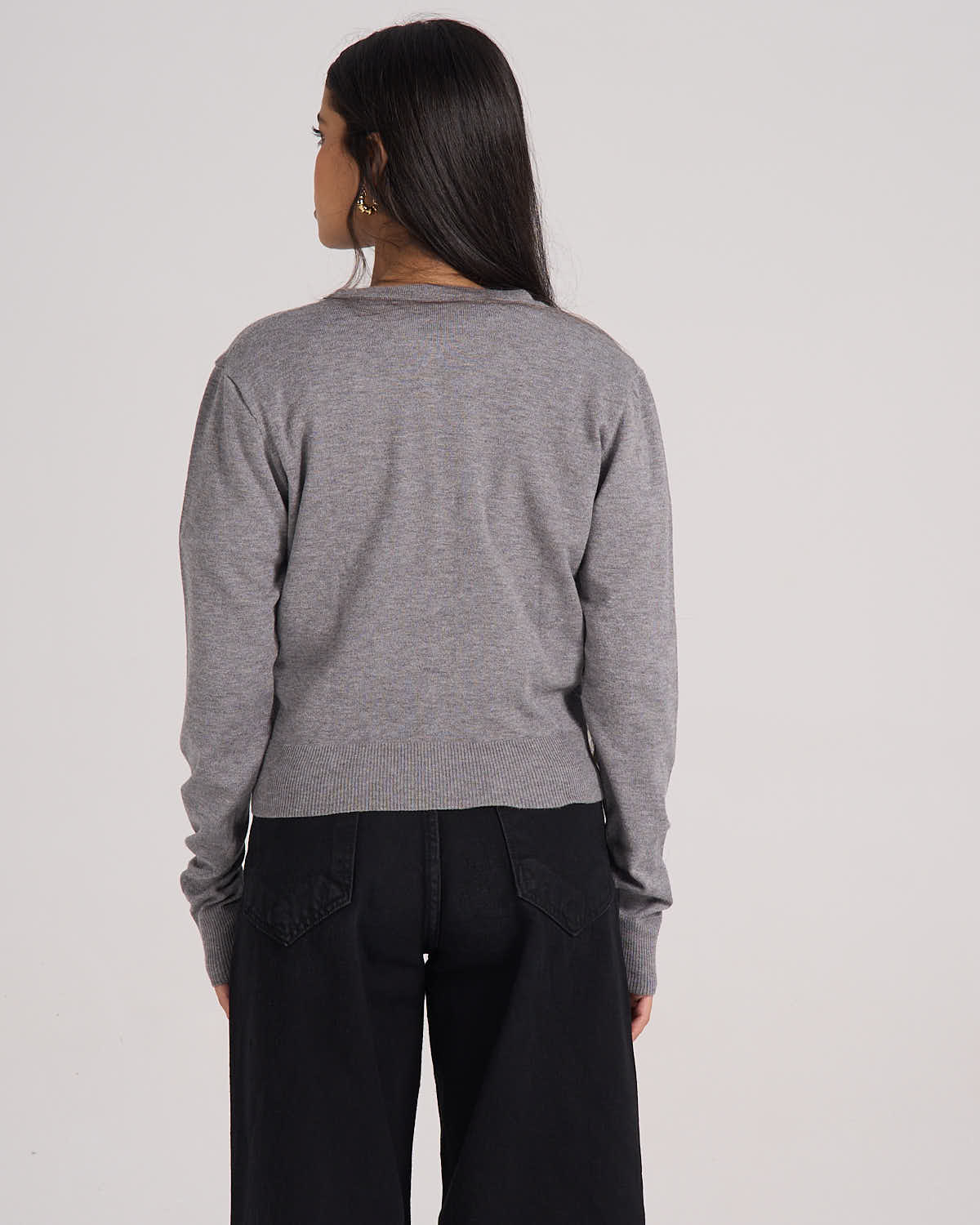 Knitted Cardigan - Grey