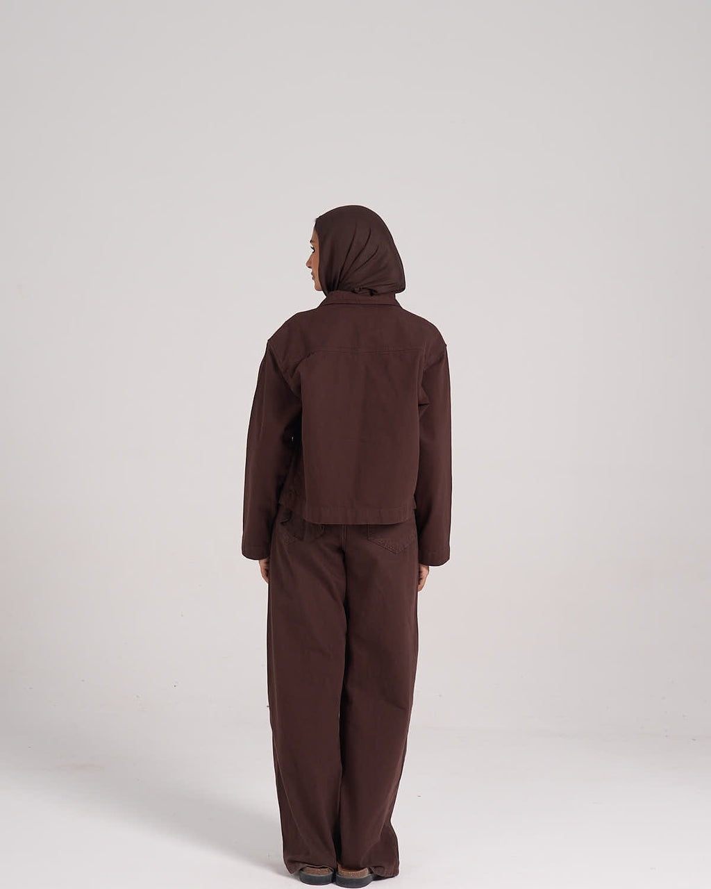 ⁠The Crop It Jacket - Brown