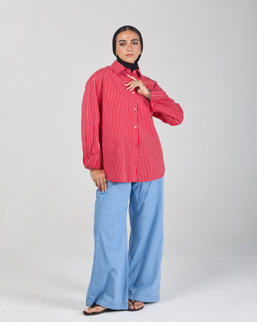 The Stripe Shirt - Red