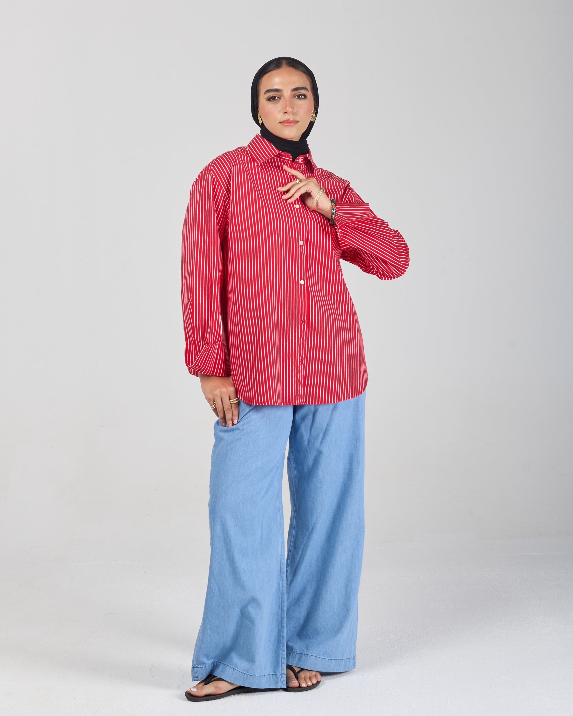 The Stripe Shirt - Red