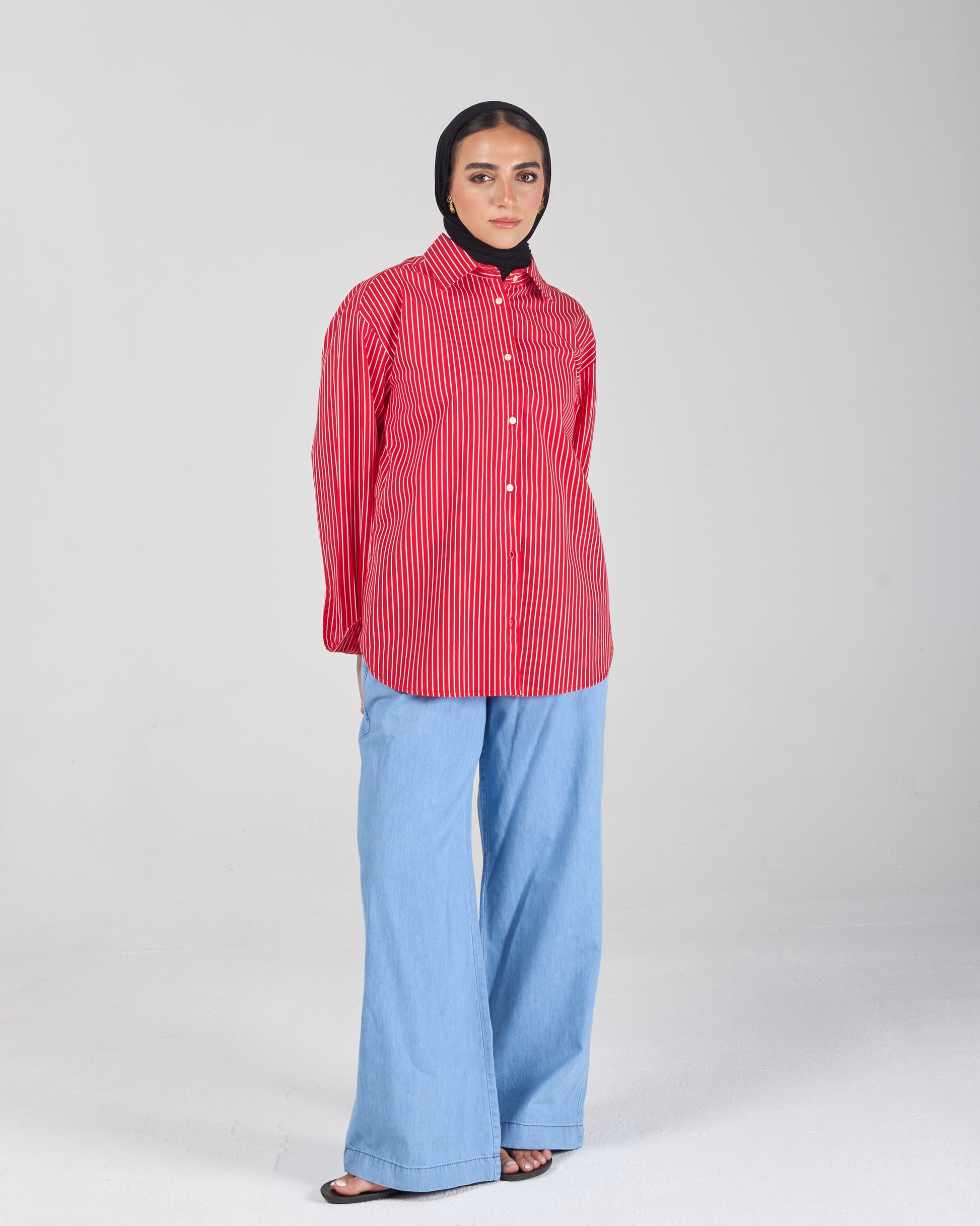 The Stripe Shirt - Red