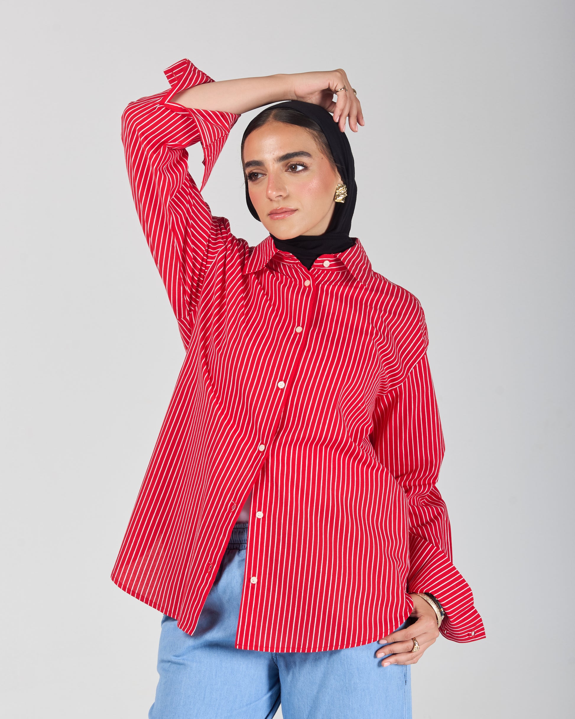The Stripe Shirt - Red
