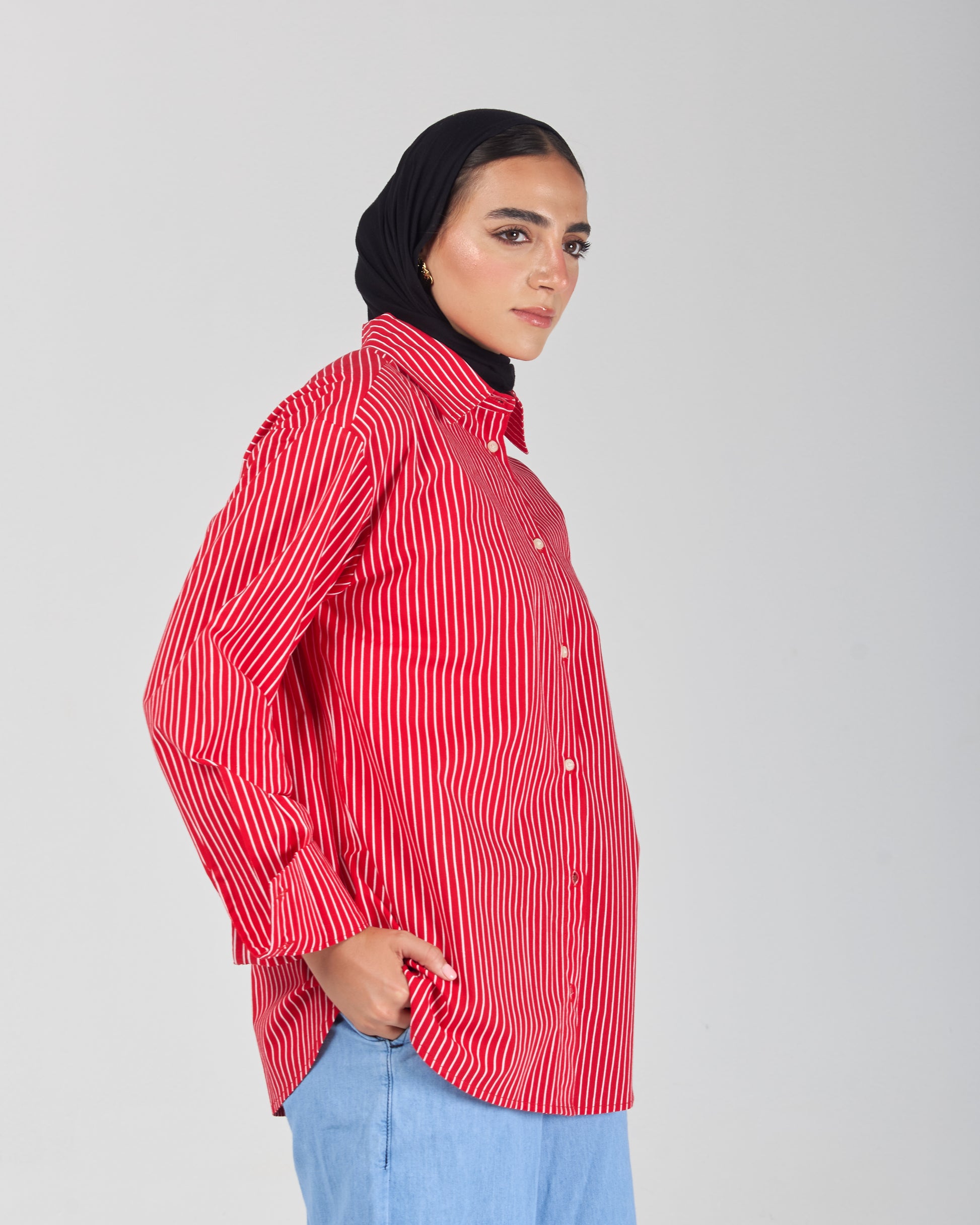 The Stripe Shirt - Red