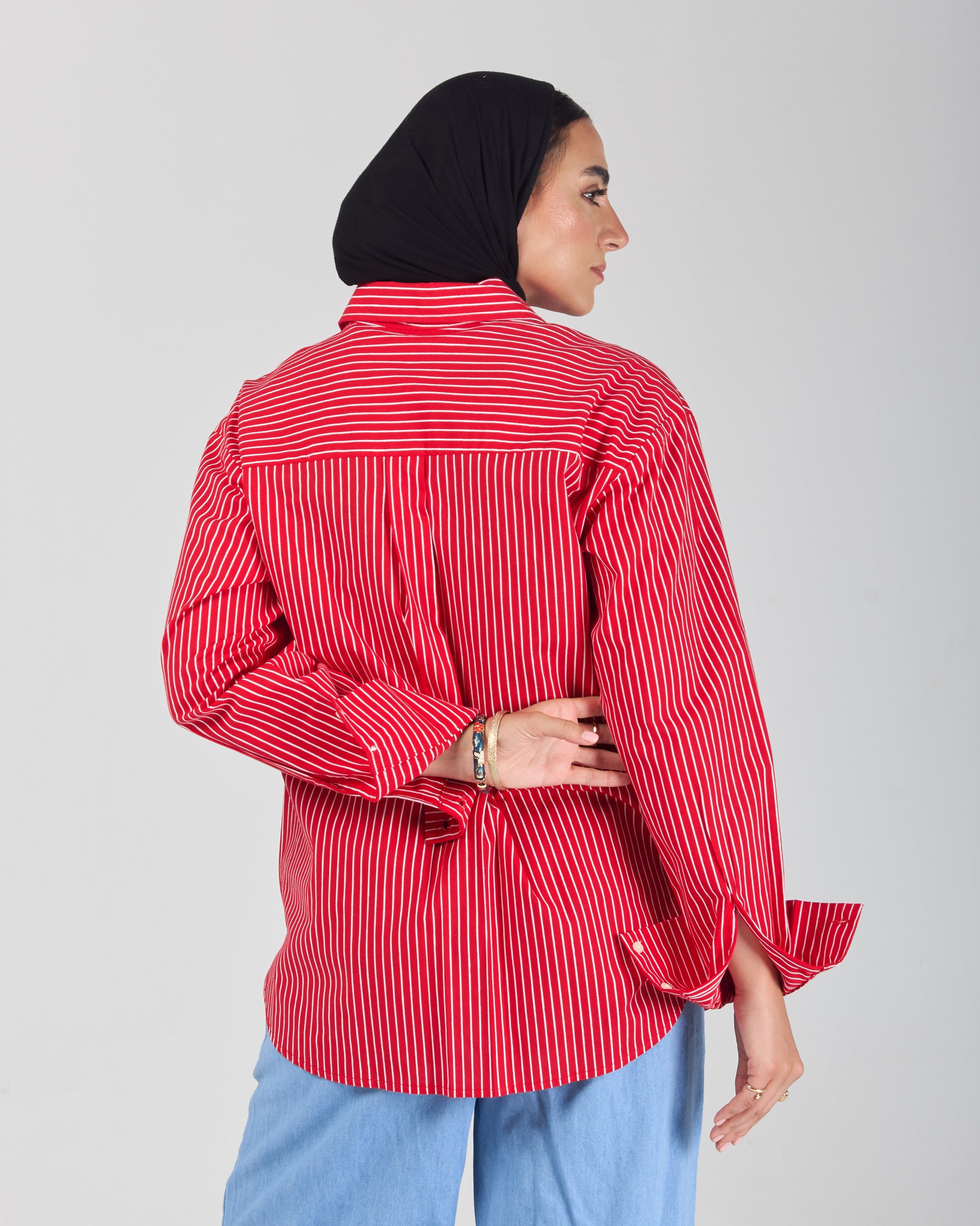 The Stripe Shirt - Red