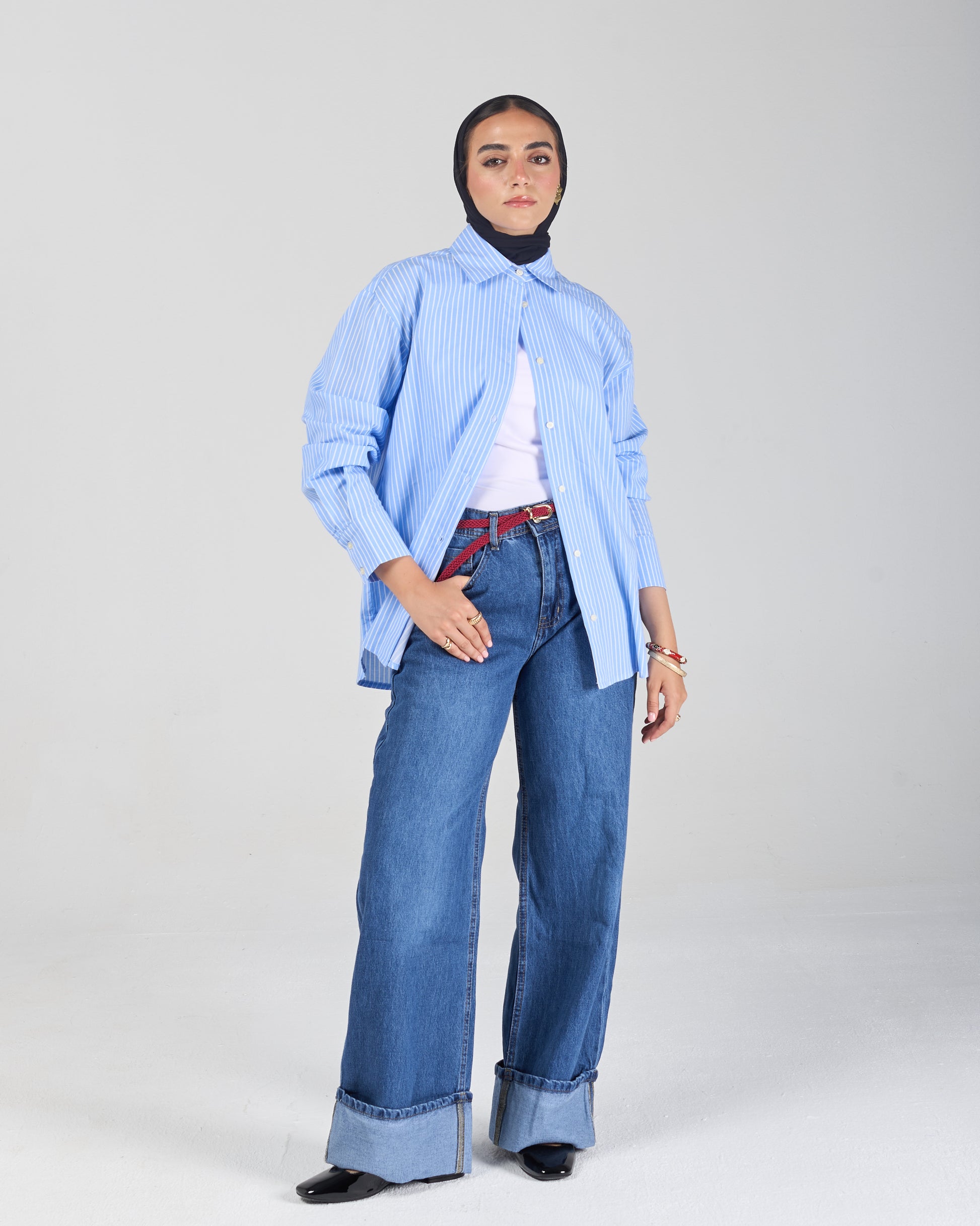 The Stripe Shirt - Baby Blue