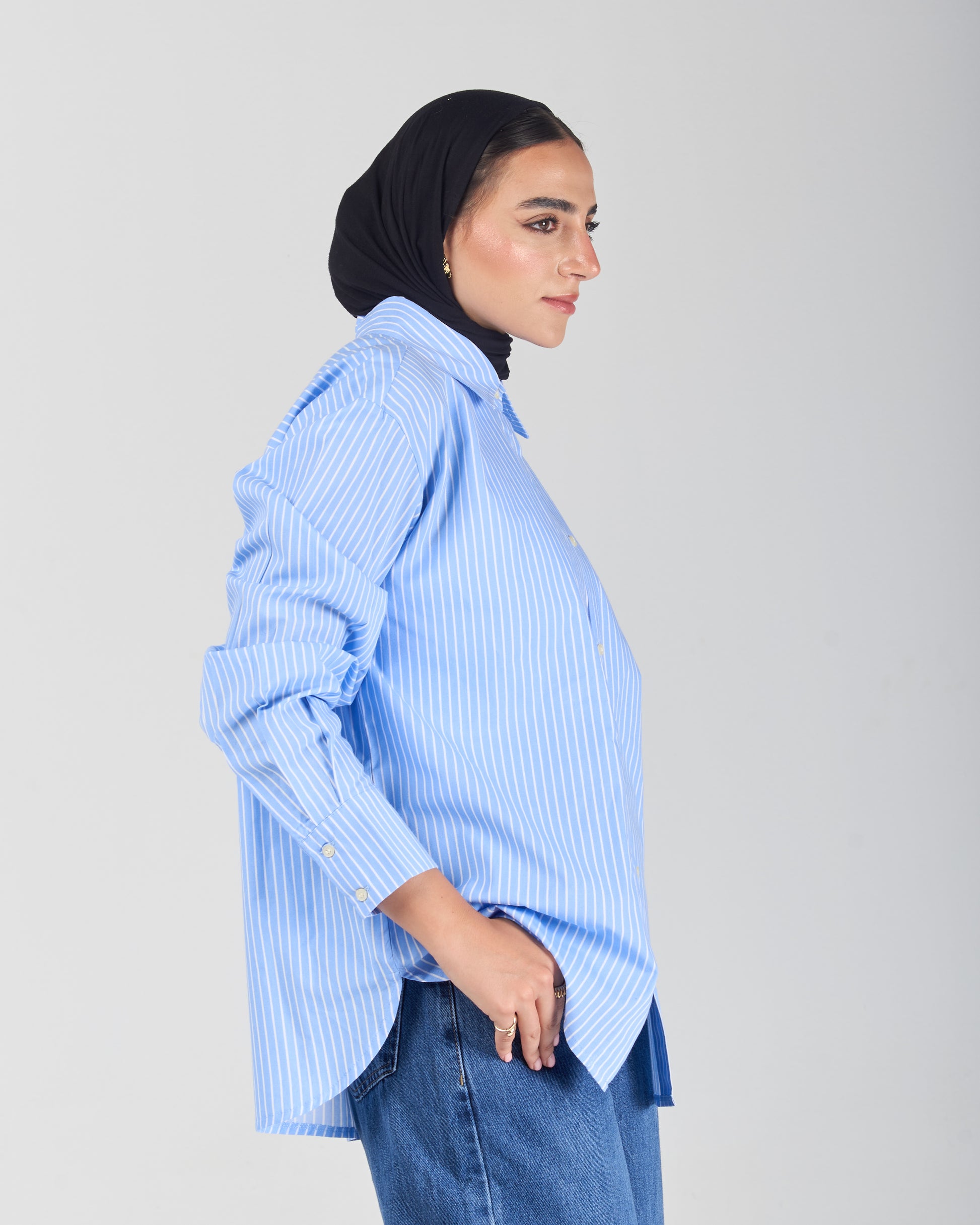 The Stripe Shirt - Baby Blue