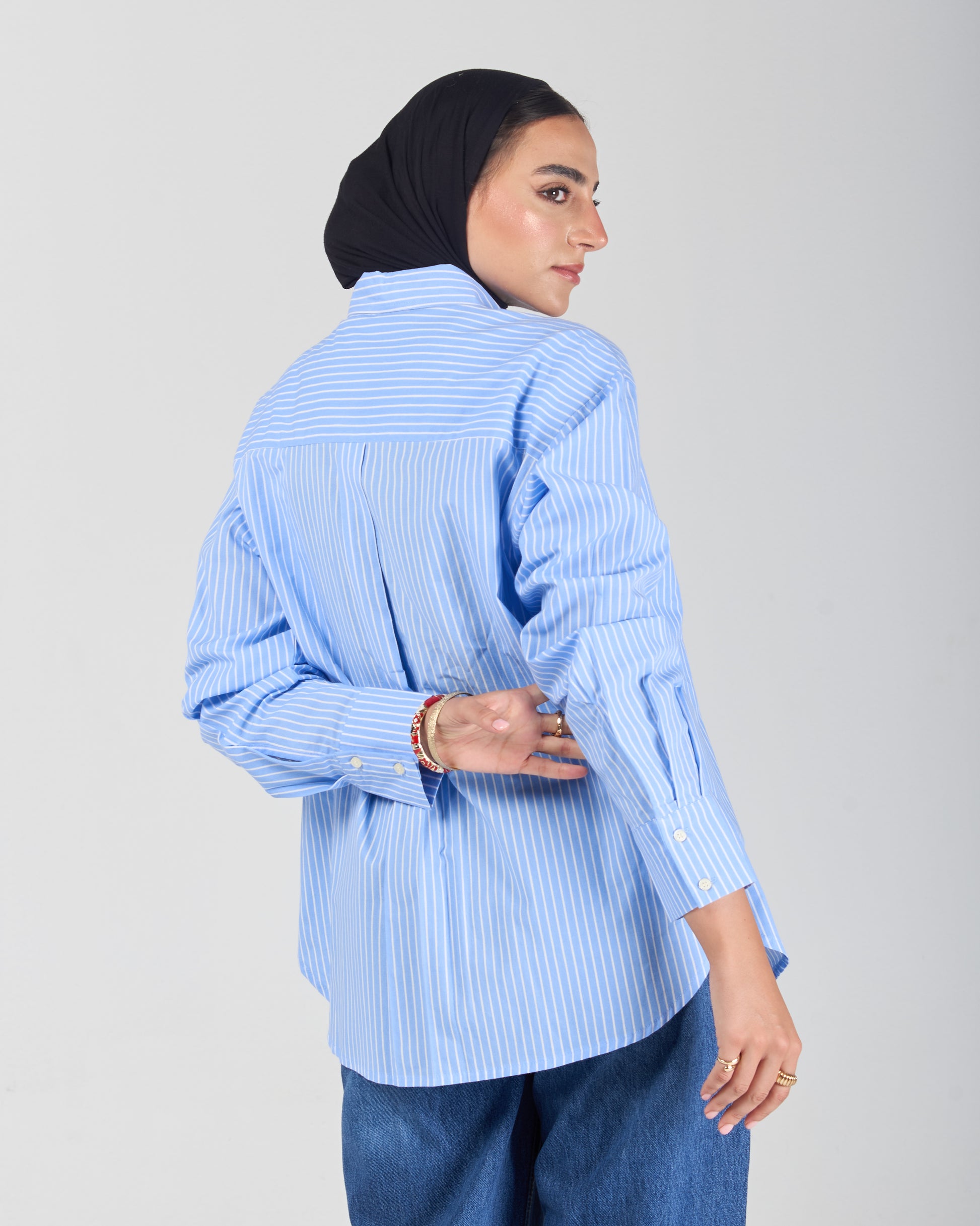 The Stripe Shirt - Baby Blue