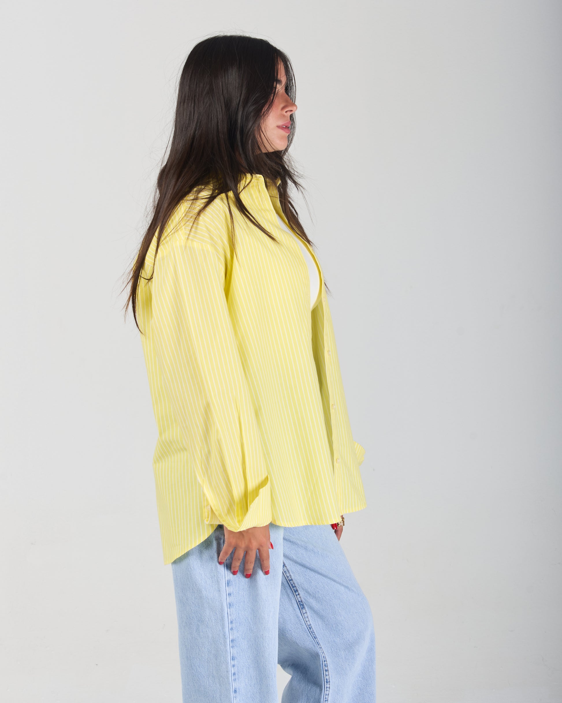 The Stripe Shirt - Electric Yellow