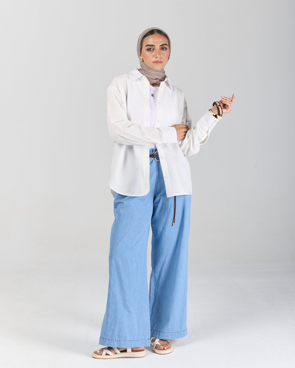 The Chill Denim Pants - Light Blue