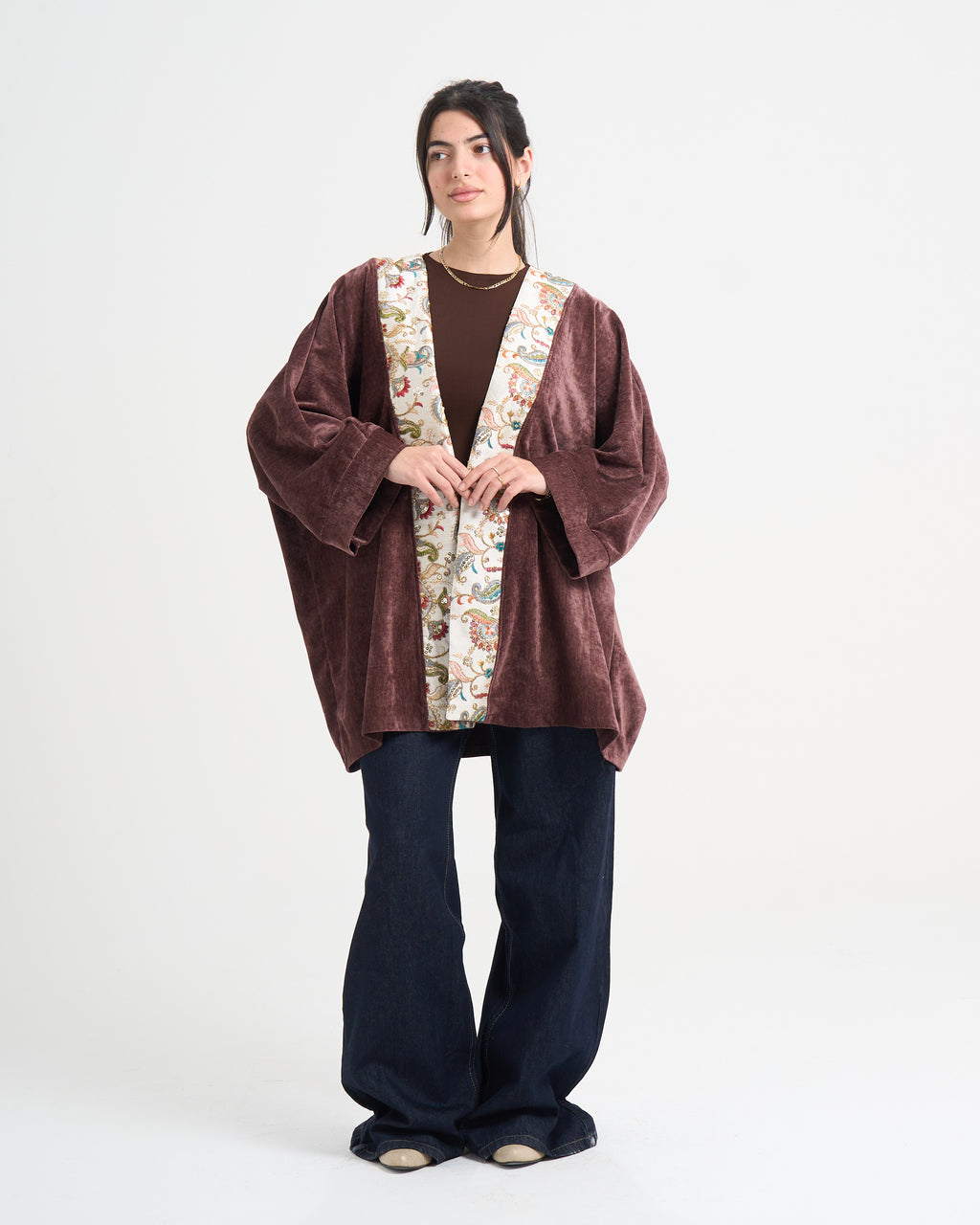 The Velvet Glow Kaftan - Brown