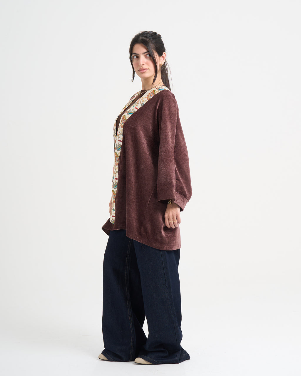 The Velvet Glow Kaftan - Brown
