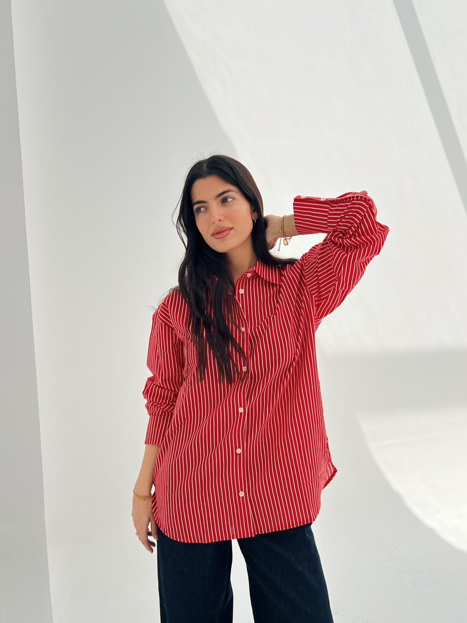 The Stripe Shirt - Red