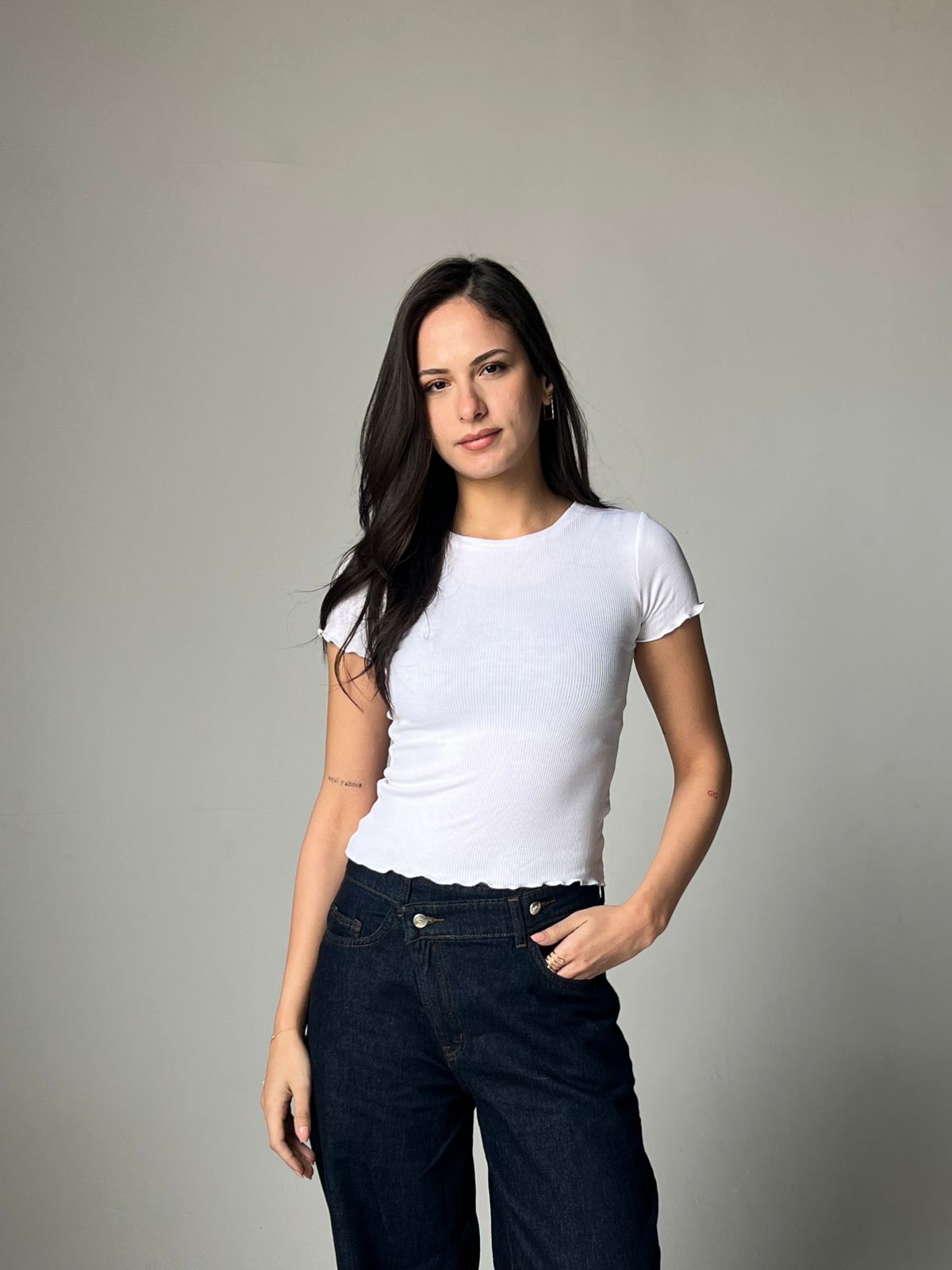 The Ribbed Basic - ًWhite