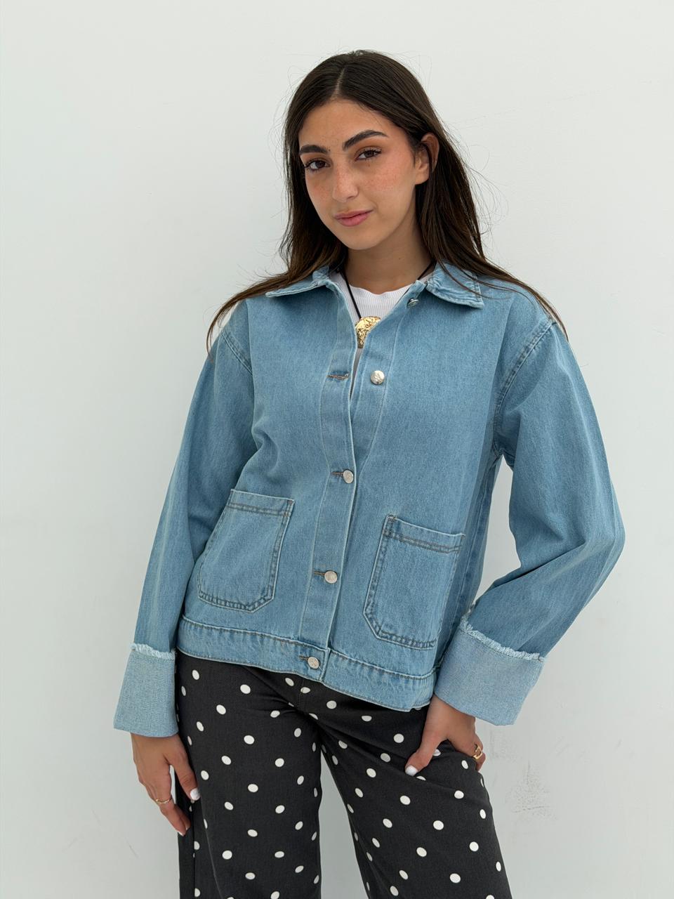 The Fold Denim Jacket - Light Blue