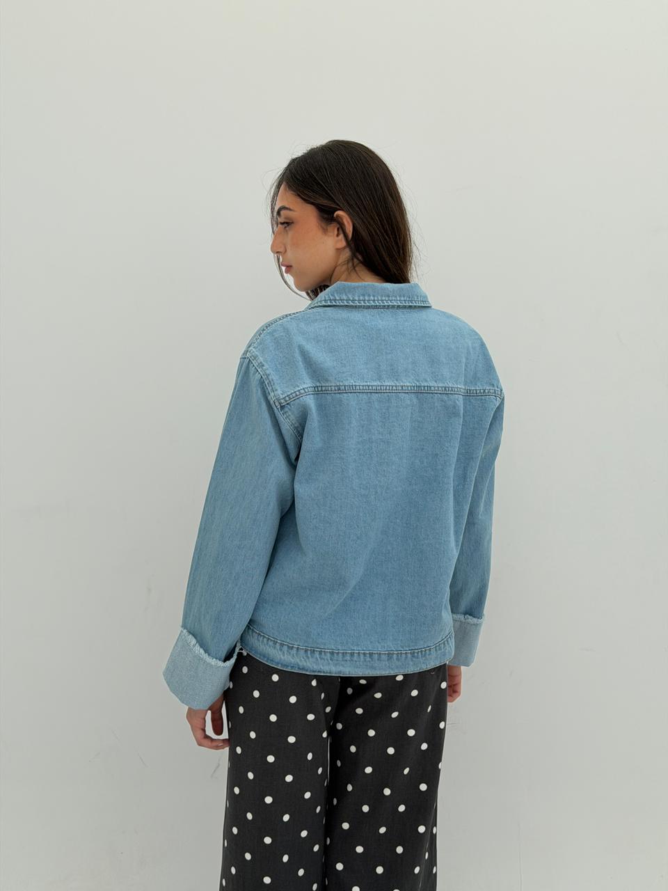 The Fold Denim Jacket - Light Blue