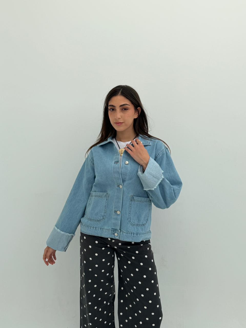 The Fold Denim Jacket - Light Blue
