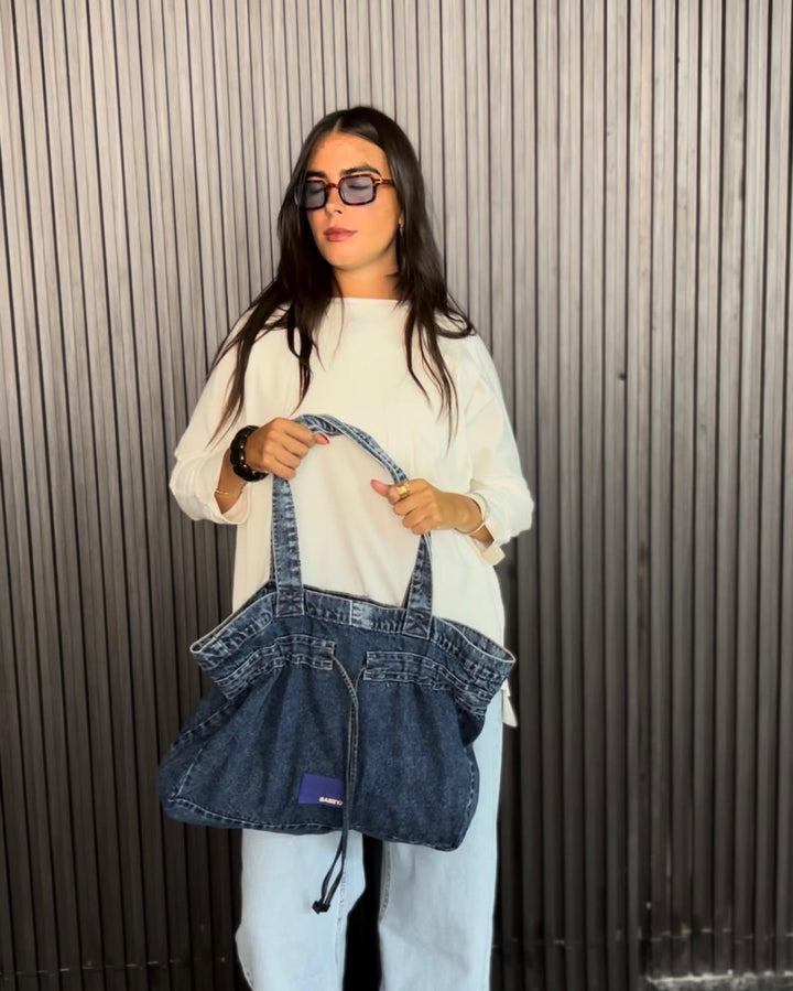 The Big Denim Bag - Navy