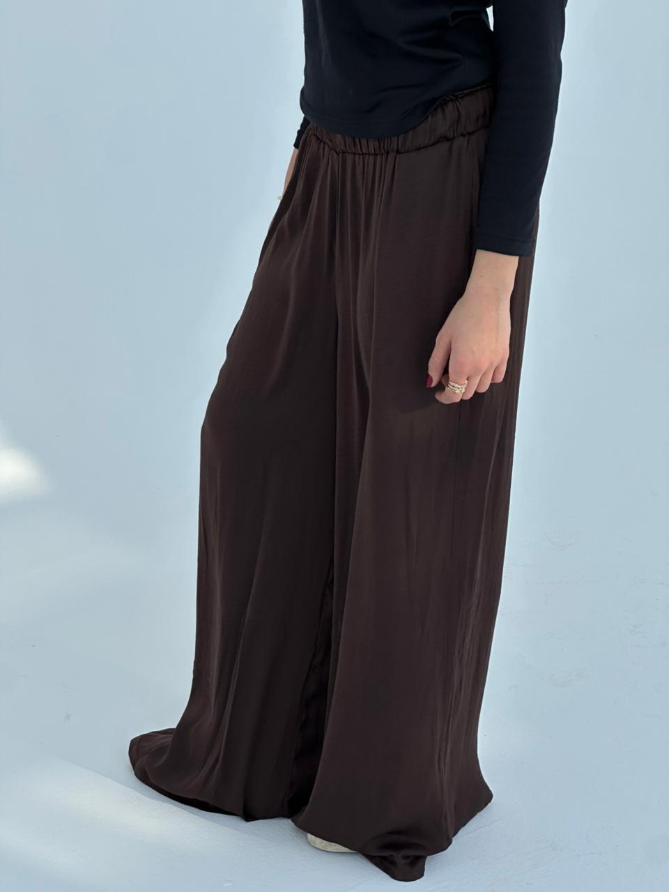 The Satin Pants - Brown