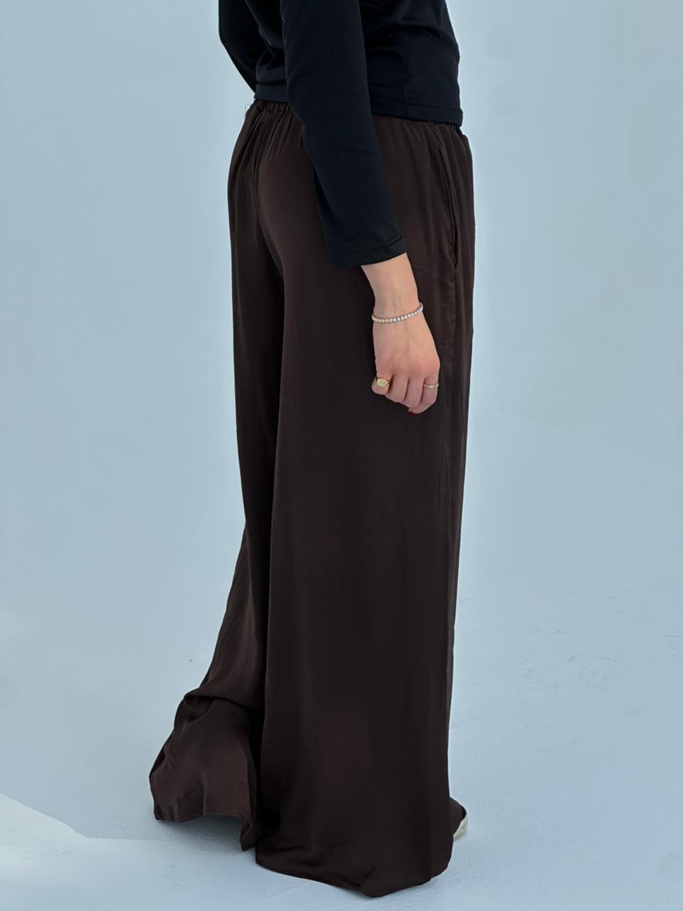 The Satin Pants - Brown