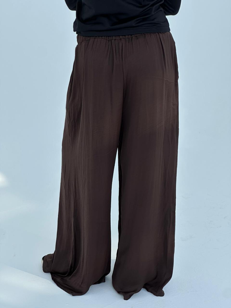 The Satin Pants - Brown