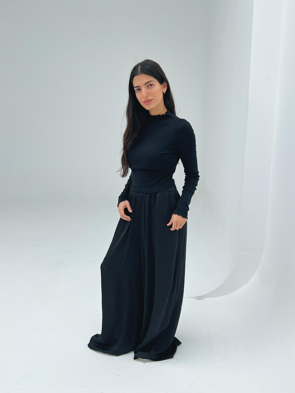 The Satin Pants - Black